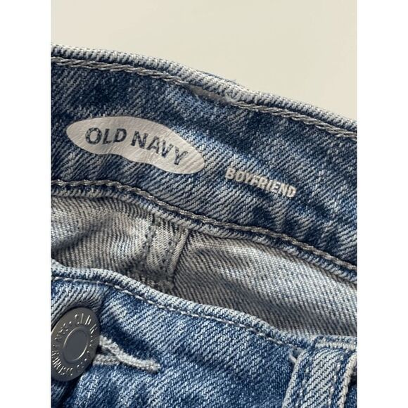 Old Navy Womens Denim Jeans Boyfriend Distressed Light Wash Size 4 - Picture 7 of 10